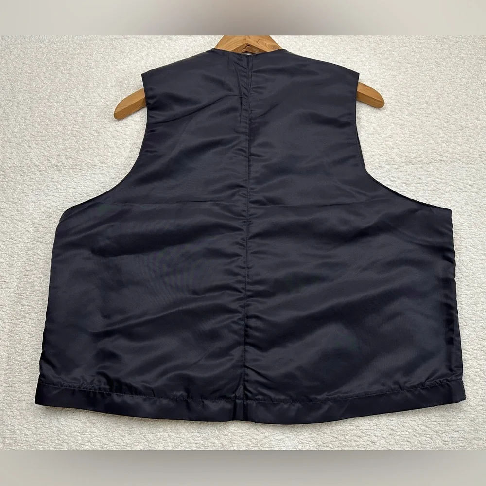 Goodfight Full Zip 100% Nylon Vest Black and Plaid Size XL New Without Tags - Picture 5 of 8